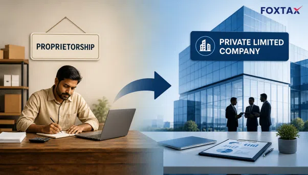 Illustration-showing-transformation-from-a-sole-proprietorship-to-a-private-limited-company