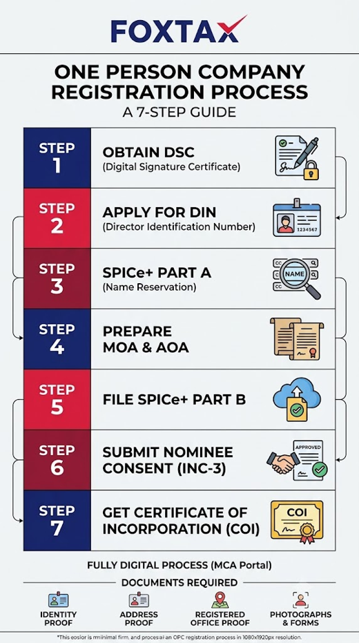 How to Register a One Person Company (7 Easy Steps)