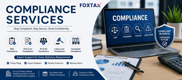 Business compliance services including GST ROC PF filings in India