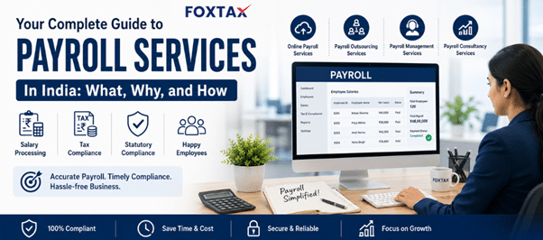 HR manager handling payroll services and salary processing in office